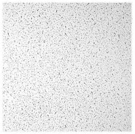 USG InteriorsCEILING TILE PLATEAU 4x2, 12 Count, White, Ceramic, Modern, Textured, Glue Down, 4 ft x 2 ft, 9/16 in Thick, Fire Resistant, Moisture Resistant