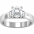 Platinum Diamond Solitaire Engagement Ring - 0.50 Ct.