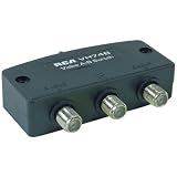 Deluxe 2-Way A/B Coaxial Cable Switch - (Extra Shielding, Heavy Construction)