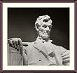 Lincoln at Memorial, Close-Up Photograph - Beautiful approx. 24x28-inch Framed & Matted Photographic Print by Carol M. Highsmith