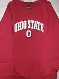 Ohio State Buckeyes NCAA Team Name & Logo Fleece Crew Sweatshirt
