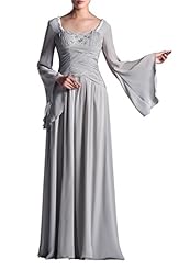 Chiffon Sheath Long Sleeves Sweetheart  Dress