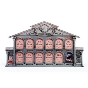 Pewter School House 13-Photo Frame