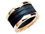 BVLGARI ブルガリ リング B-ZERO1 4BAND AN85556352 ビーゼロワン ピンクゴールド×ブラック 52号 指輪 指輪 ゴールド