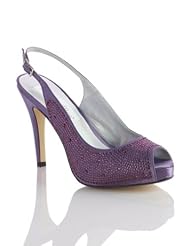 David's Bridal Rhinestone Covered Sling-Back by Coloriffics. Style Rave Bridal... by David's Bridal