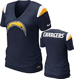 San Diego Chargers Women's Navy Nike Fashion V-Neck T-Shirt