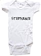 STEPHANIE / Hurry Up - Name-series - White or Pink Onesie / Baby T-shirt
