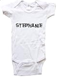 STEPHANIE / Hurry Up - Name-series - White or Pink Onesie / Baby T-shirt
