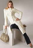 BOSTON DESIGN STUDIO<br>Cable-Detailed Sweatercoat