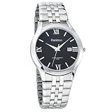 Armitron Men's Silver-Tone Round Dial Dress Watch #20-4372BKSV
