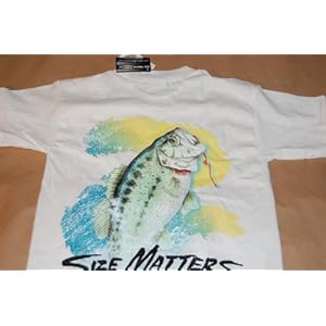 Size Matters Large Mouth Bass Adult&Youth Short Sleeve Shirt
