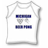 Michigan Beer Pong 4 Jr. Miss Cap Sleeve