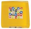 Murano Glass Paperweight, Embedded Circular Millefiori, Mango, Gift Boxed