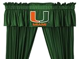 University of Miami Hurricanes Window Curtain Set 84''