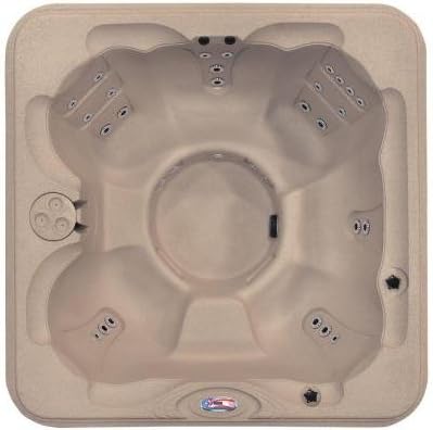 Cinnebar 6-Person 30-Jet Bench Spa with Easy Plug -N-Play and Two Port LED Waterfalls