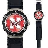 Nebraska Cornhuskers Game Time Agent Series Velcro Strap Mens NCAA Watch