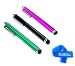 Bluecell 3 Pack of Stylus Black Green Pink Universal Touch Screen Pen for Ipad 2 Ipod Iphone 4 4S 3g 3gs,4s,kindle fire, Motorola Xoom, Samsung Galaxy Tab 8.9 10.1, Blackberry Playbook HTC Flyer Evo