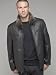 Andrew Marc Black Leather Club Racer Jacket with Fur Collar Medium
