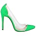 Wotefusi Women Clear Club Sexy Shoes Pumps Thin High Heel 11CM