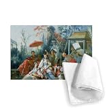 The Chinese Garden, c.1742 (oil on canvas) .. - Tea Towel 100% Cotton - Art247 - Tea Towel - 46x70cm