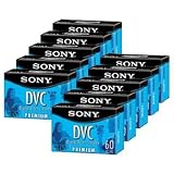 Sony DVM60PR10KB 60-Minute Premium DVC/MiniDV Tapes - 10 Pack
