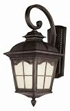 Trans Global Lighting PL-5429 AR Energy Efficient 1 Light Small Outdoor Down Wall Lantern - Antique Rust