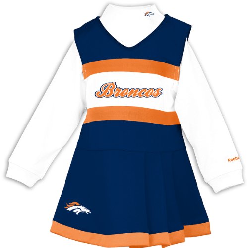 Reebok Denver Broncos Girls (4-6x) Cheer Uniform Kids Size 6X Reebok Denver Broncos Girls (4-6x) Cheer Uniform Kids Size 6X
