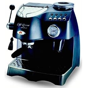 Espressione 1329 Cafe Roma Deluxe Espresso Machine with Built-in Grinder, Anthracite Grey