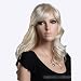 Sogood Fashion Hot Sale European and American Style Golden Oblique Bangs Wavy Long Wigs For Women an