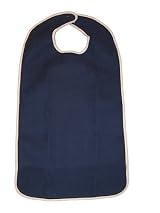 Waterproof Terry Cloth Adult Bib w/ Velcro Closure