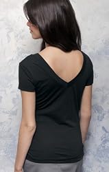 Bella Juniors Double V-neck Semi-Sheer T-shirt