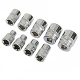 Socket Set 3 8" Engineering Tool Drive Imperial 9pce - 1 4" - 3 4" Silverline