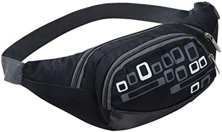 YMX Sports Waist Bag for Both Men and Women Black