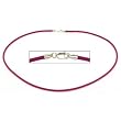 Rubber Cord Necklace Pink 18"