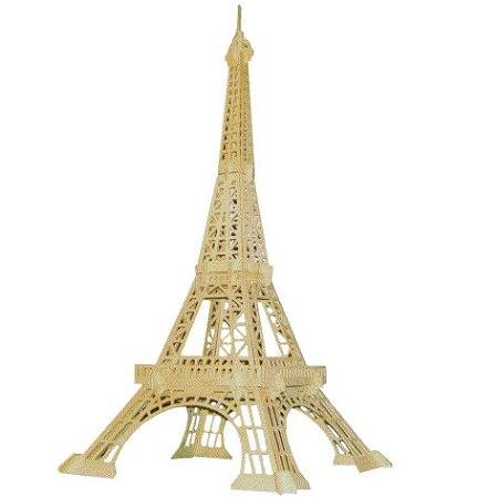 Puzzled, Inc. 3D Natural Wood Puzzle - Eiffel Tower
