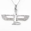 Egyptian Sterling Silver Isis Pendant