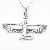 41rOCwhLyZL. SL160  Egyptian Sterling Silver Isis Pendant
