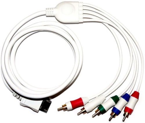 Nintendo Wii 480p Component Video and Stereo Audio Gold-Plated Cable