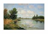Aan De Waterkant I by De Haan. Art Print Poster 27.5 inches width by 19.5 inches height. Highest Quality Art Poster Print