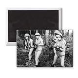 Morecambe and Wise - 3x2 inch Fridge Magnet - large magnetic button - Magnet