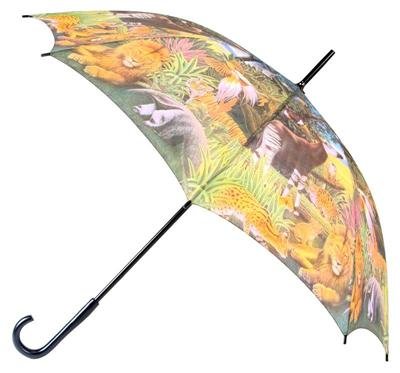 Rainkist Manual Open Stick Animal Print Novelty Umbrella