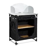 10T Campingk�che camKITCHEN, schwarz, 75x53x117 cm