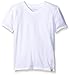 Burt's Bees Baby - Toddler Solid Short Sleeve Reverse Seam V Neck Tee, 100% Organic Cotton (Cloud, 4T)