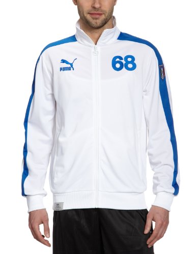 PUMA Herren Track Jacke Football Archives T7, white-team power blue-figc, L, 740796 02 Preisvergleich