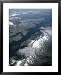 An aerial view of Cordillera Darwin on Tierra del Fuego National Geographic Collection Framed Art Poster Print by Gordon Wiltsie, 25x31
