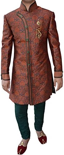 INMONARCH Mens Superb Designer Bollywood Indowestern Ready to ship IN258R 40R Salmon