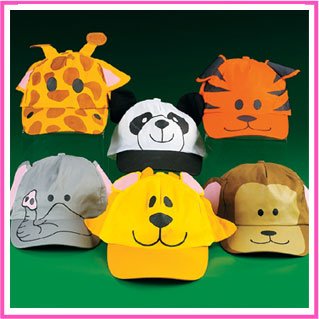 1 Dozen Animal Baseball Caps
