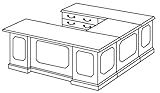 Office Furniture DMI - Left Executive Lateral File U-Shaped Desk - Traditio ....