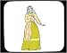 Decorated Mouse Pad with bowing, shy, 