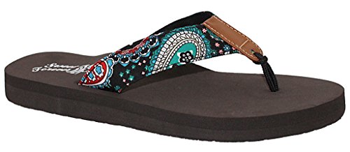 Ladies Paisley Print Flip Flop
